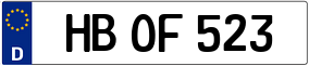 Trailer License Plate